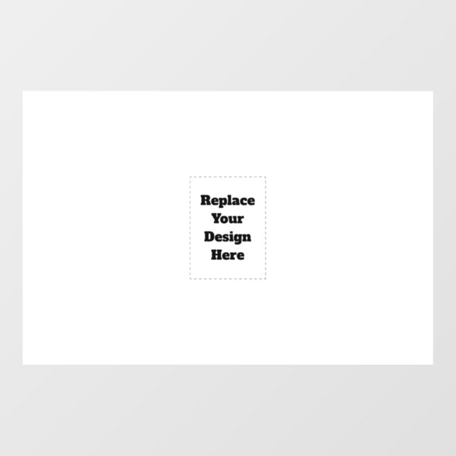 Create Your Own white  Window Cling (Sheet)