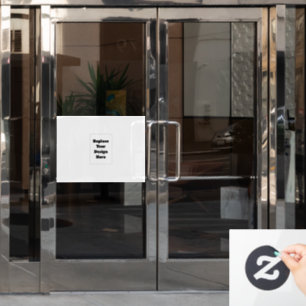 Create Your Own white Window Cling