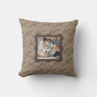 Create Your Own "Wilson" Family Photo Throw Pillow