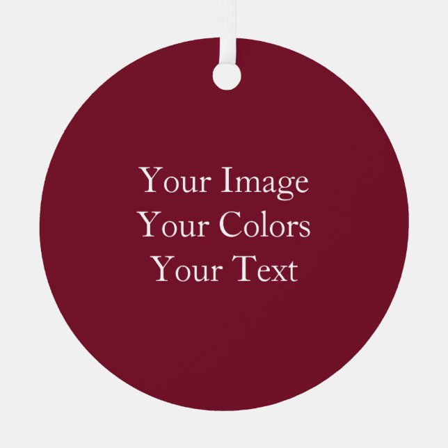 Create Your Own Wine Red Metal Tree Decoration (Front)