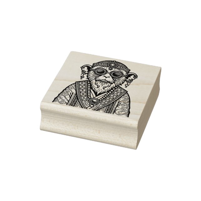 Create Your Own Wise Old Monkey Rubber Stamp (Stamp)