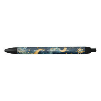 Create Your Own Wistful Sun & Moon Celestial Black Ink Pen