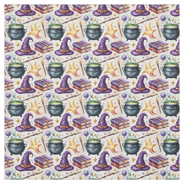 Create Your Own Wizarding Fun Cauldrons Hats Fabric (Swatch)