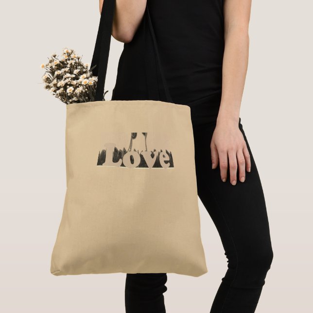 Create Your Own Women's Love Tote Bag (Close Up)