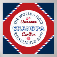 Create Your Own World’s Most Awesome Grandpa Logo