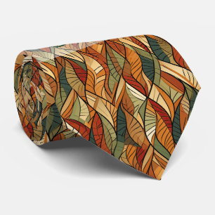 Create Your Own Woven Leaves Autumn Tie