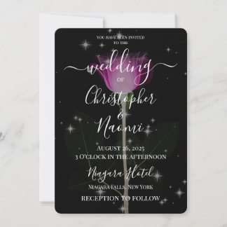 Create Your Own - X-Ray Flower & Stars Invitation