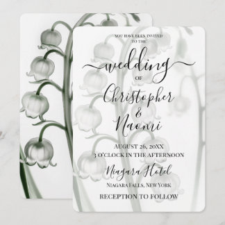 Create Your Own X-Ray Lily of the Valley Flower Invitation