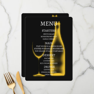 Create Your Own X-Ray Wine Glass & Bottle Menu