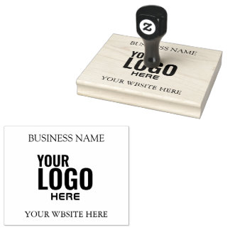 create your own XL Large Business Logo Custom Rubber Stamp