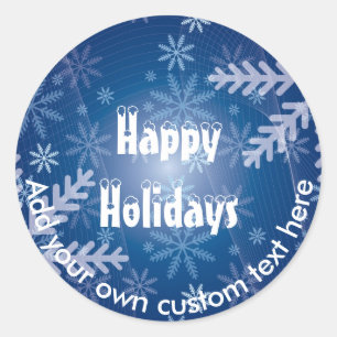 Create your own Xmas holiday Classic Round Sticker
