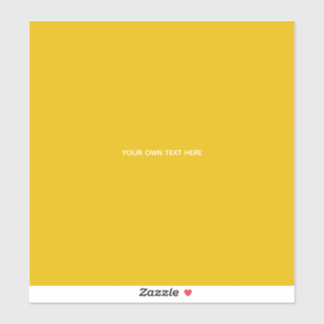 Create Your Own Yellow Custom Design