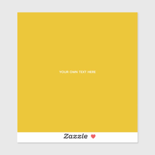 Create Your Own Yellow Custom Design (Sheet)