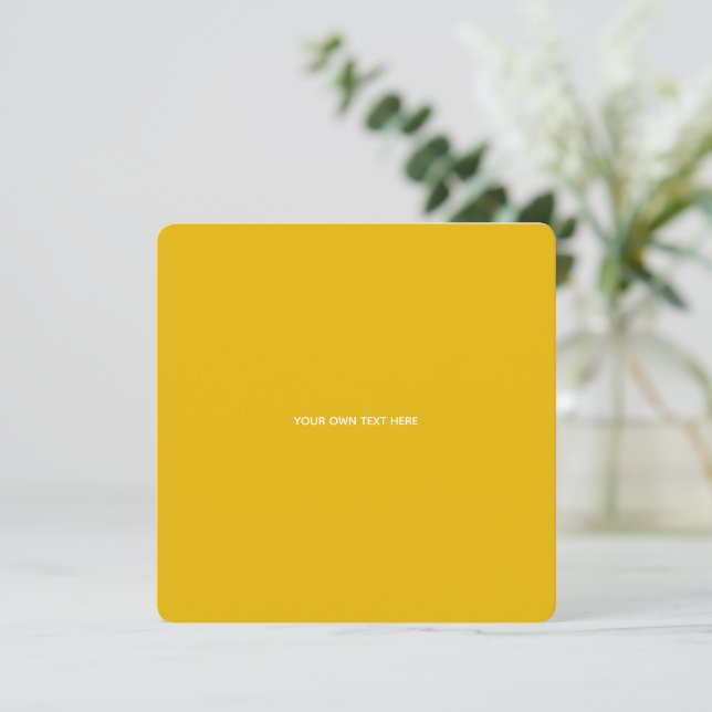 Create Your Own Yellow Custom Design (Standing Front)