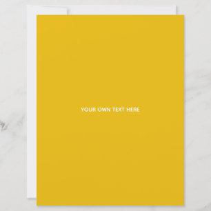 Create Your Own Yellow Custom Design