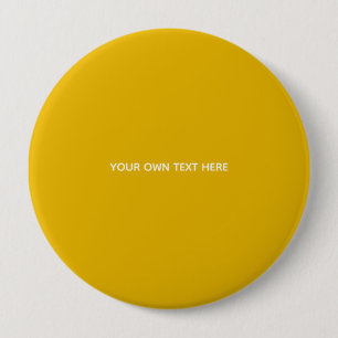 Create Your Own Yellow Custom Design 10 Cm Round Badge