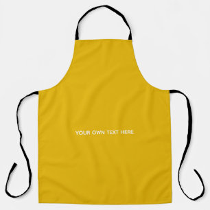 Create Your Own Yellow Custom Design Apron