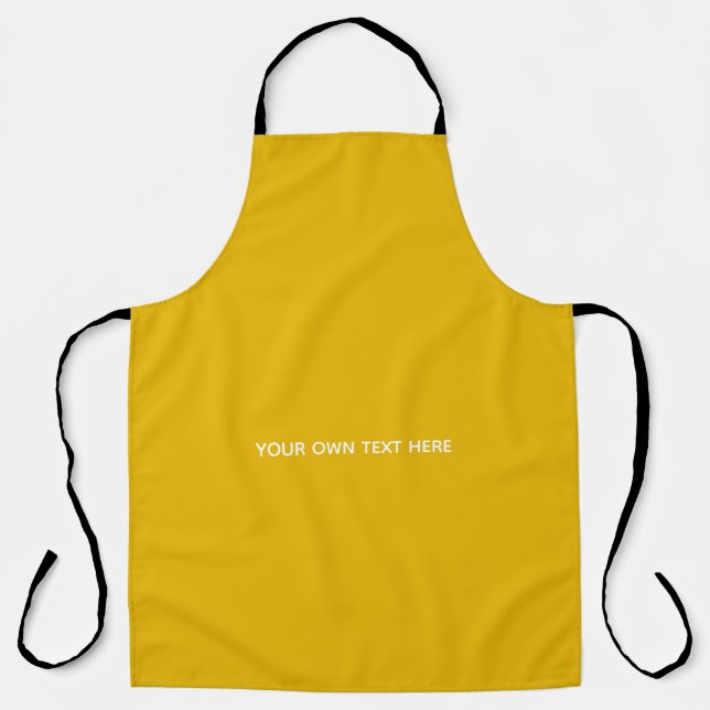 Create Your Own Yellow Custom Design Apron (Front)