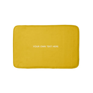 Create Your Own Yellow Custom Design Bath Mat