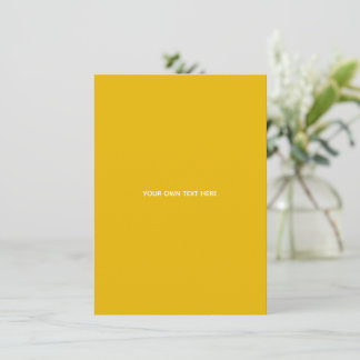 Create Your Own Yellow Custom Design Enclosure Card