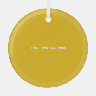 Create Your Own Yellow Custom Design Glass Tree Decoration