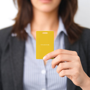 Create Your Own Yellow Custom Design ID Badge