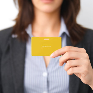 Create Your Own Yellow Custom Design ID Badge