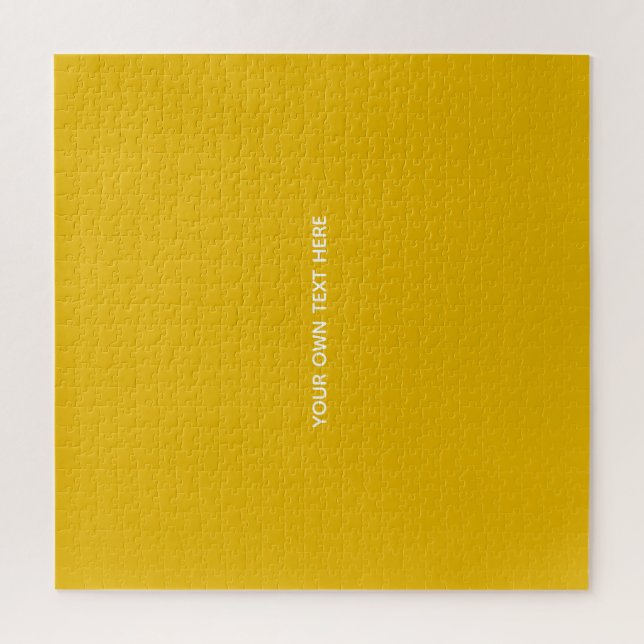 Create Your Own Yellow Custom Design Jigsaw Puzzle (Vertical)