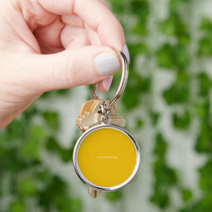 Create Your Own Yellow Custom Design Key Ring
