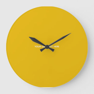 Create Your Own Yellow Custom Design Large Clock