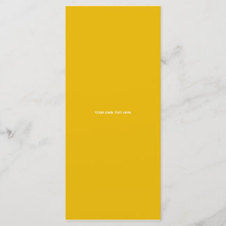 Create Your Own Yellow Custom Design Menu