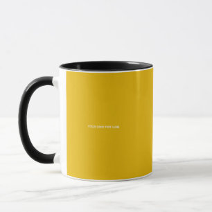 Create Your Own Yellow Custom Design Mug