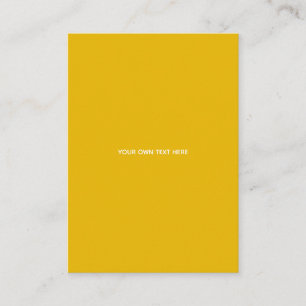 Create Your Own Yellow Custom Design Place Card