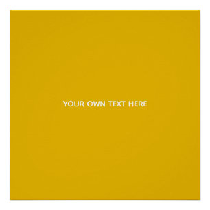 Create Your Own Yellow Custom Design Poster