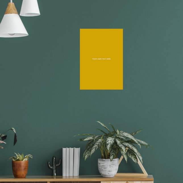 Create Your Own Yellow Custom Design Poster (Living Room 1)