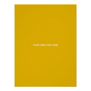 Create Your Own Yellow Custom Design Poster