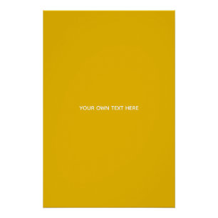 Create Your Own Yellow Custom Design Poster