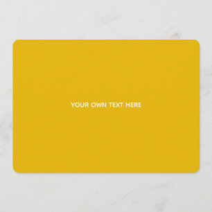 Create Your Own Yellow Custom Design Programme