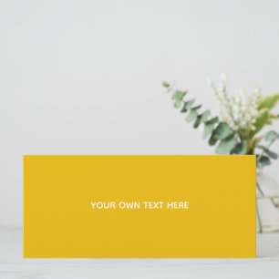 Create Your Own Yellow Custom Design Programme