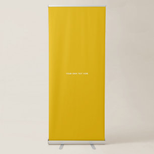 Create Your Own Yellow Custom Design Retractable Banner
