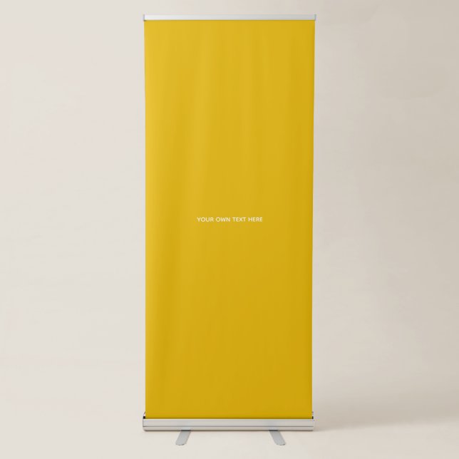 Create Your Own Yellow Custom Design Retractable Banner (Front)