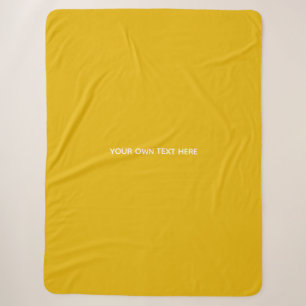 Create Your Own Yellow Custom Design Sherpa Blanket
