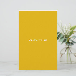 Create Your Own Yellow Custom Design Stationery