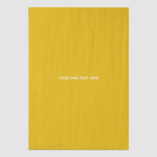 Create Your Own Yellow Custom Design Tissue Paper