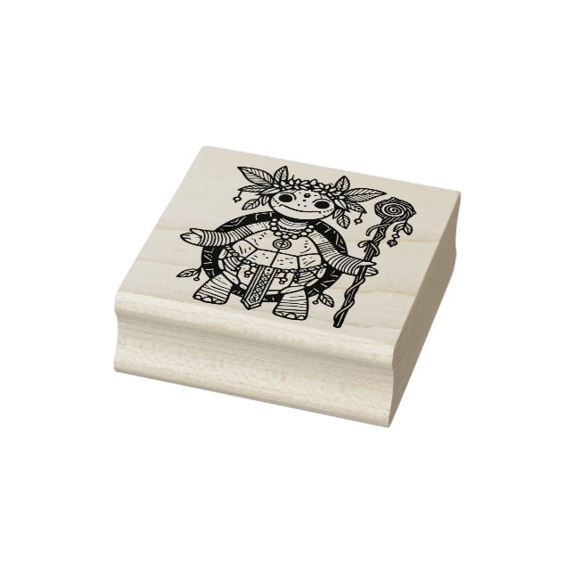 Create Your Own Young Tortoise Shaman Rubber Stamp (Stamp)