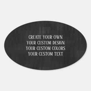 Create Your Own - Your Custom Design Oval Sticker