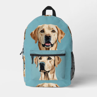 "create your own" your image here dog printed backpack