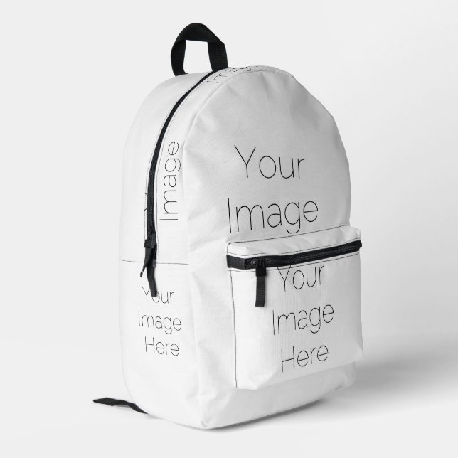 "create your own" your image here  printed backpack (Back Corner Left)