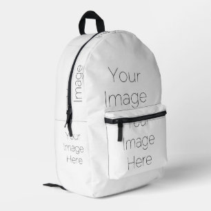 "create your own" your image here teen printed backpack