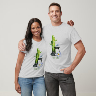 Create Your Own Zen Bamboo & Incense Plum Blossom T-Shirt